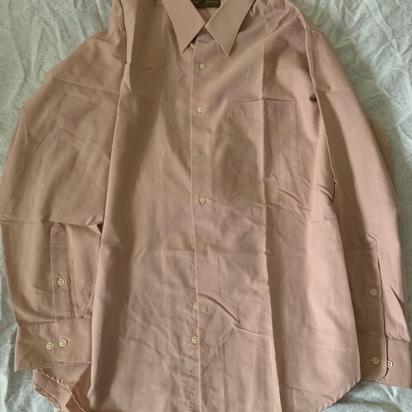 Light cream long sleeved collared shirt - Business Attire - Picture 2 of 2